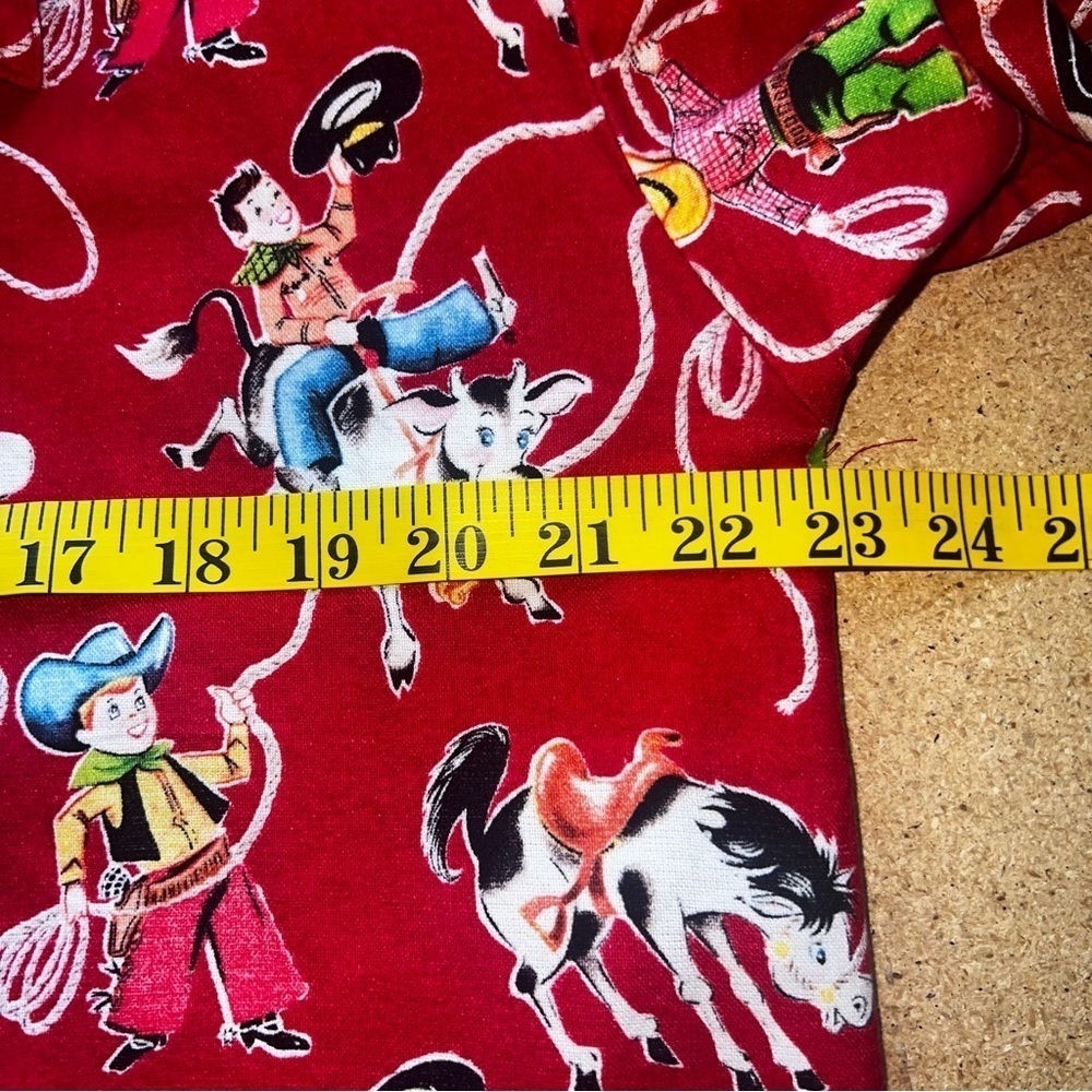 The Cat’s Pajamas retro western print night shirt size medium - Picture 8 of 11